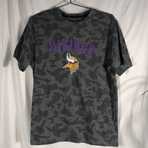 NFL MSX Michael Strahan Camo Vikings Short Sleeve Tee